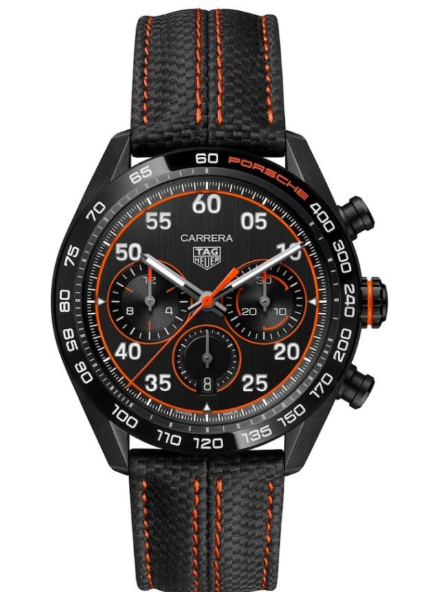 Tag Heuer Carrera X Racing Replika Klockor Kommer I Ett Djärvt Orange Och Svart Färgschema